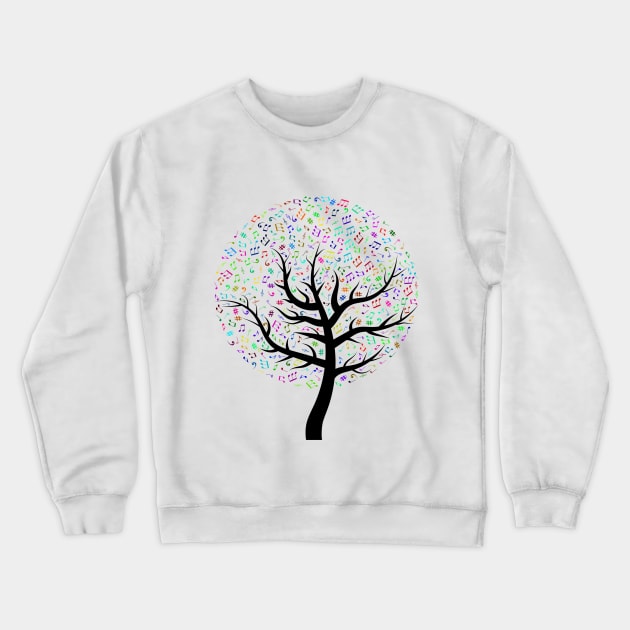 Colorful Music Crewneck Sweatshirt by DrDesign